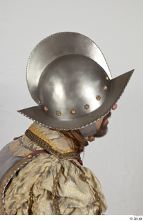  Photos Medieval Guard in plate armor 2 Historical Medieval soldier head helmet plate armor 0007.jpg